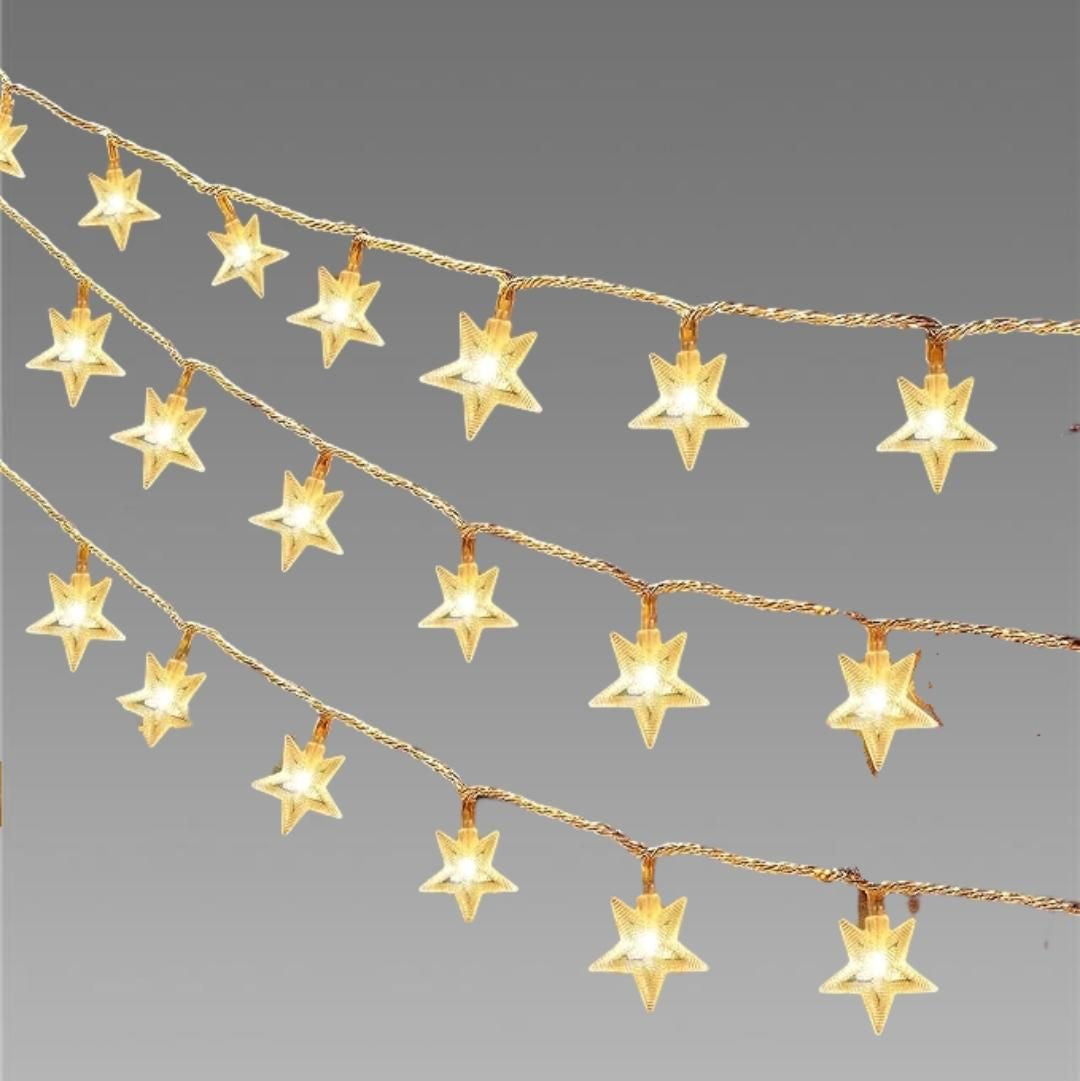 Serial String Star Lights for Decoration